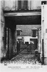 Postal que muestra Rue Blomet, París, c.1900